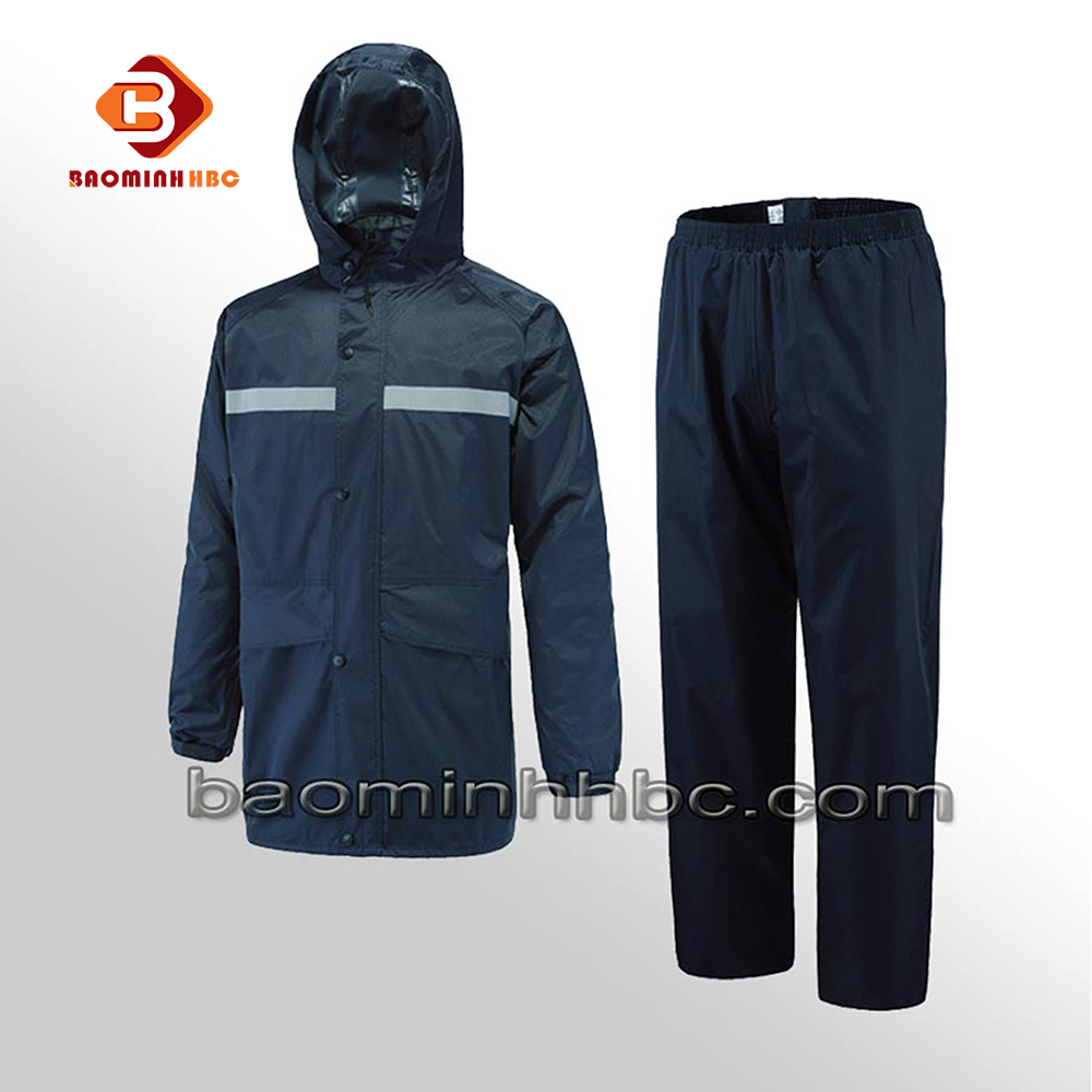 Áo mưa bộ màu đen 1 ao mua bo