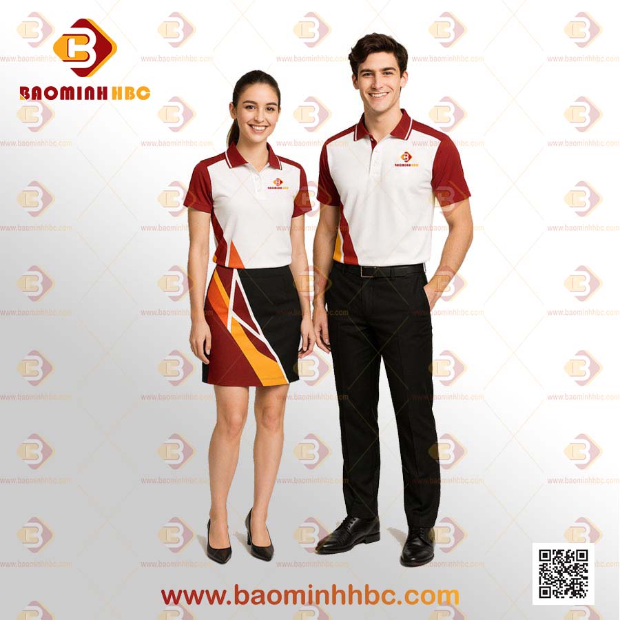 Đồng phục áo thun cổ trụ 05 1 Áo thun cổ trụ