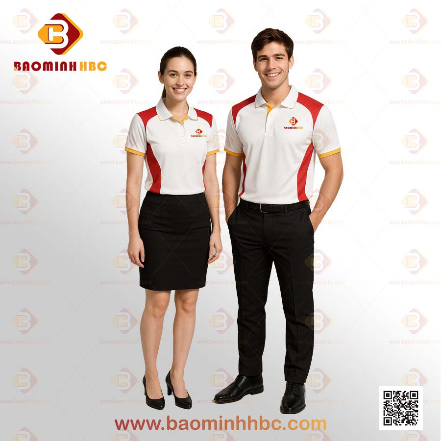Đồng phục áo thun cổ trụ 08 1 Đồng phục áo thun cổ trụ