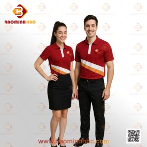 Đồng phục áo thun cổ trụ