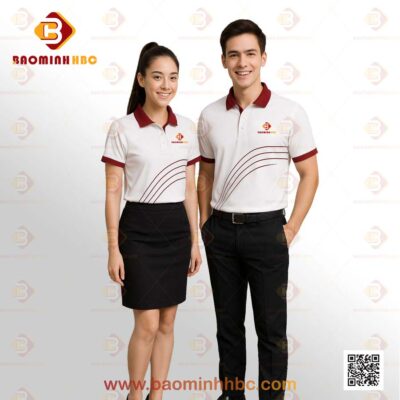Đồng phục áo thun cổ trụ
