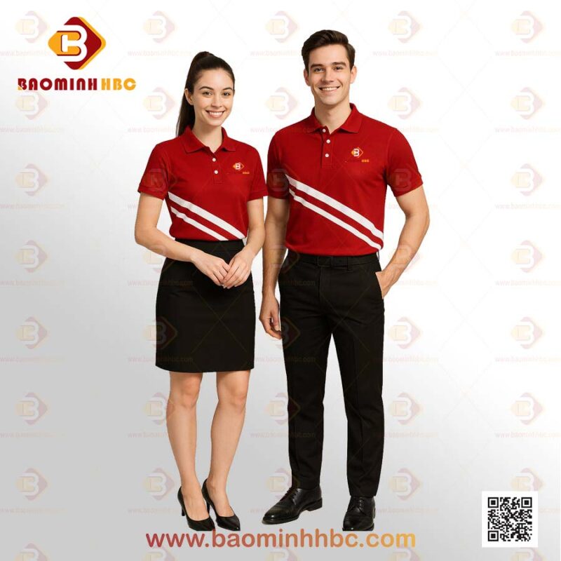 Đồng phục áo thun cổ trụ