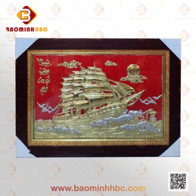 Tranh đồng Thuận Buồm Xuôi Gió 2 tranh đồng