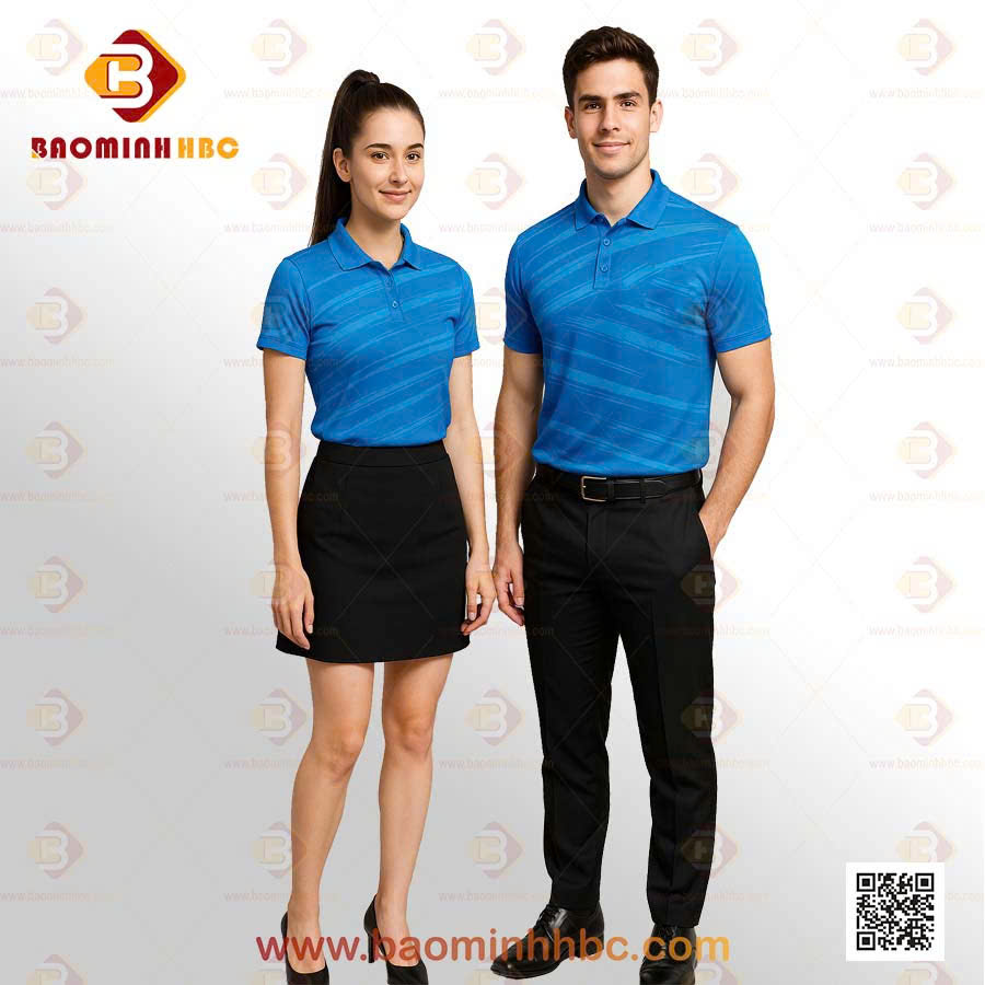 Đồng phục áo thun 38 1 Đồng phục áo thun cổ trụ