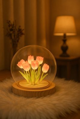 đèn trang trí quả cầu thủy tinh