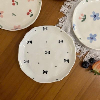Đĩa Gốm Sứ 5 đĩa bằng gốm sứ