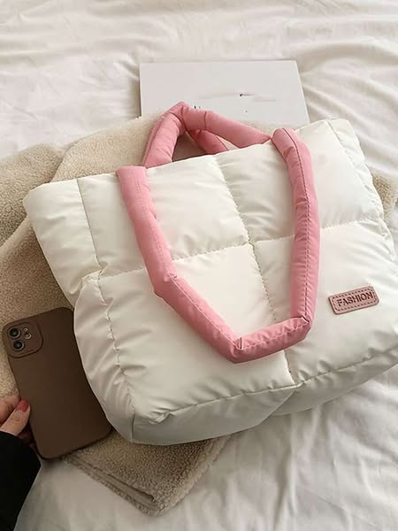 Túi Chần Bông Tote Thời Trang 2 túi chần bông tote