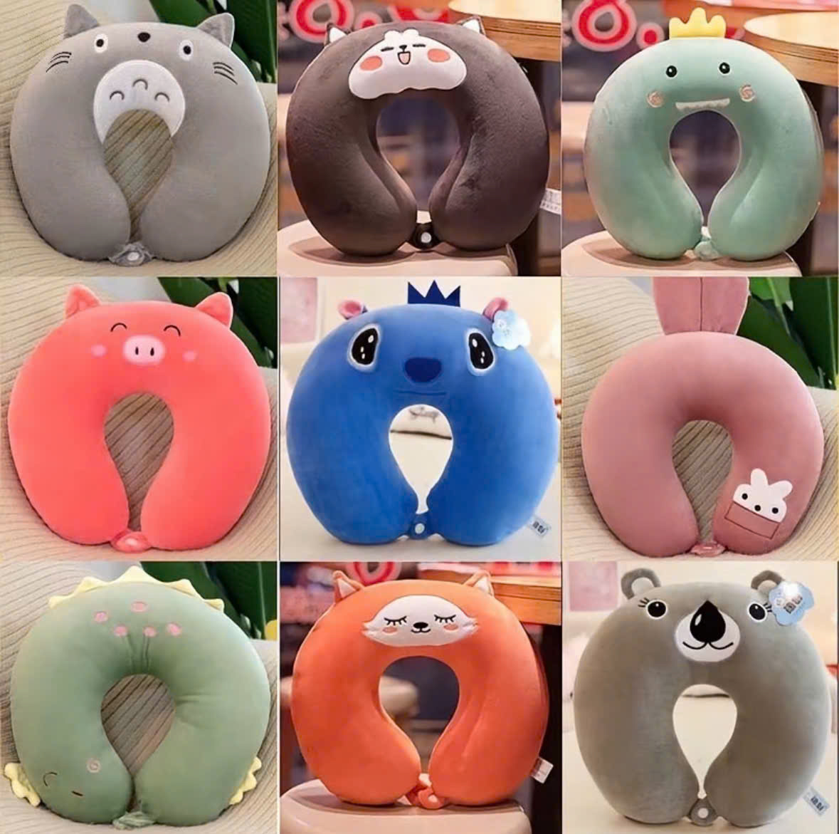 Gối Chữ U Hoạt Hình Dễ Thương 1 gối chữ u