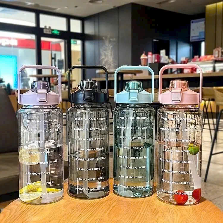 Bình Nước Thể Thao Có Vạch Đo 2 Bình Nước Thể Thao Có Vạch Đo