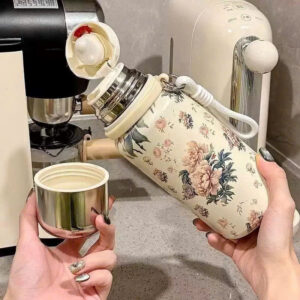 Bình Giữ Nhiệt Hoa Vintage