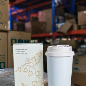 Ly Giữ Nhiệt Vintage Flower Style Thermos Cup