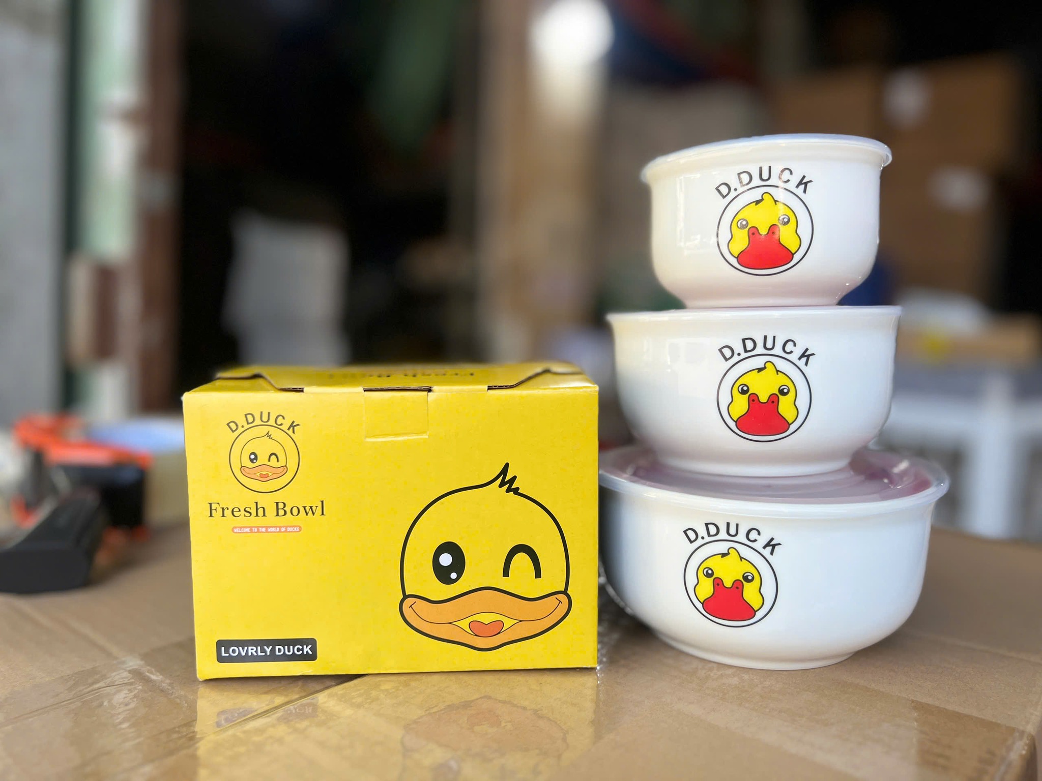 Bộ Tô Sứ D.DUCK Dễ Thương 1 Bộ Tô Sứ D.DUCK Dễ Thương