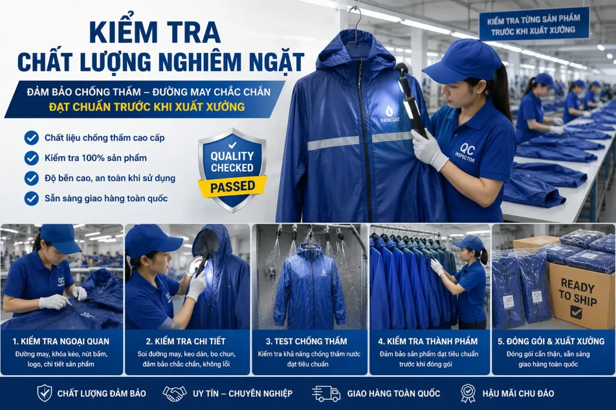 Người sử dụng áo mưa chất lượng khi đi xe máy