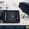 Giftset quà tặng doanh nghiệp kết hợp ô dù in logo