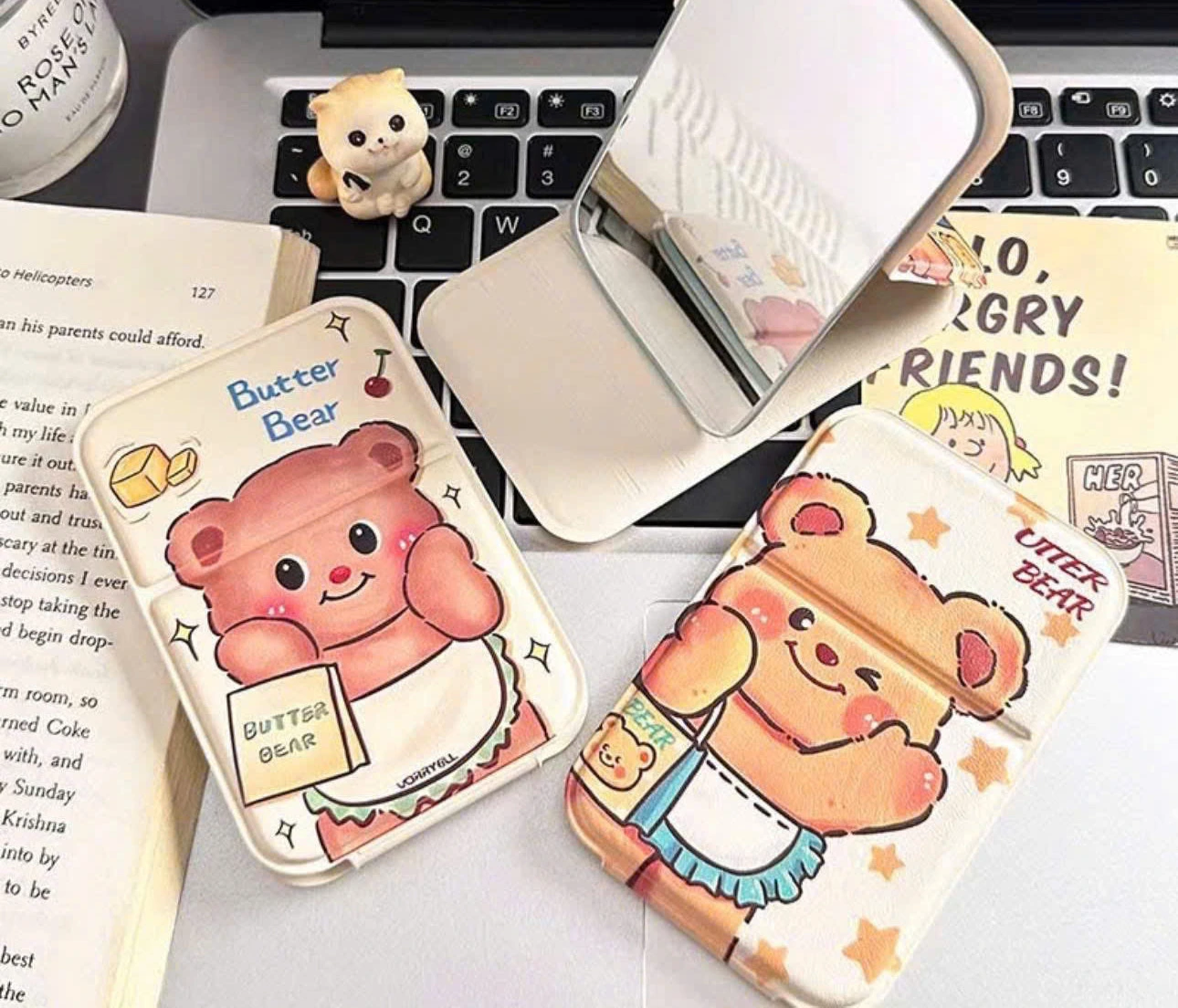 Gương Cầm Tay Mini Hình Thú Cute 2 Gương Cầm Tay Mini Hình Thú Cute
